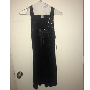 Black sequins dress